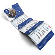 Квартальный календарь, 3 рекламных поля. От 50 шт. 2185