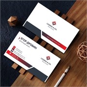 Макет 2-сторонней визитной карточки 2199